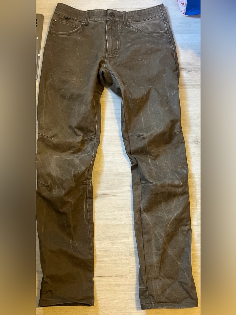 Men's KUHL Green Vintage Patina Straight-Leg Utilty Work Outdoor Pants 34/36